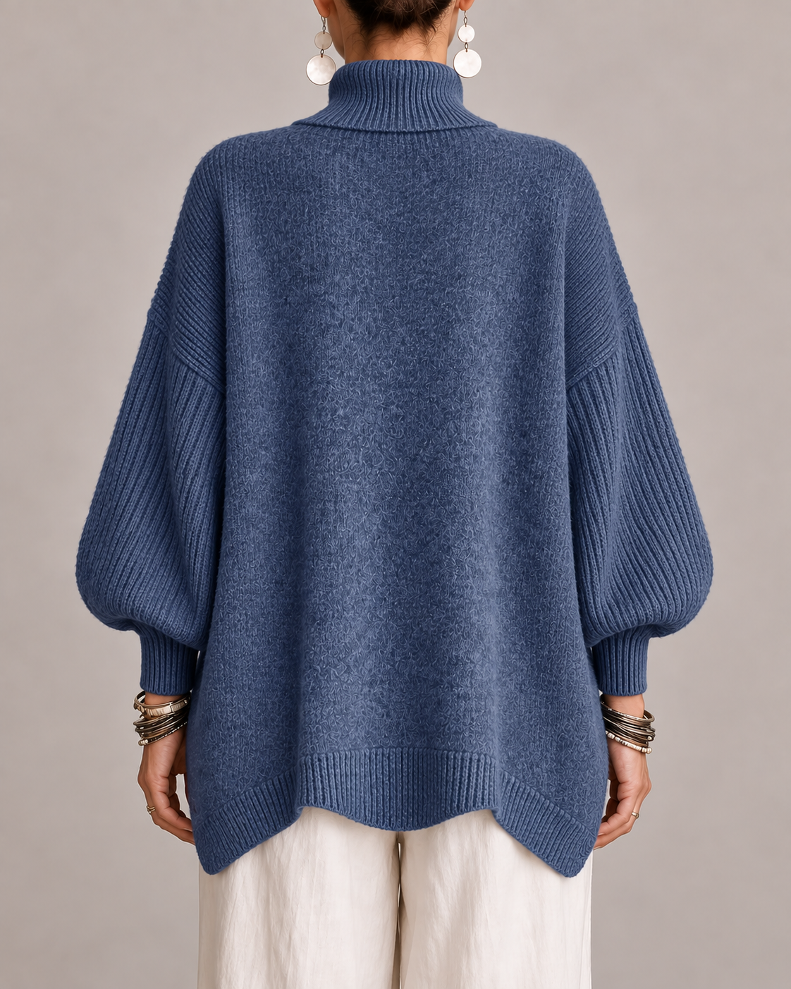 Kathleen | Oversized Turtleneck Knit Sweater