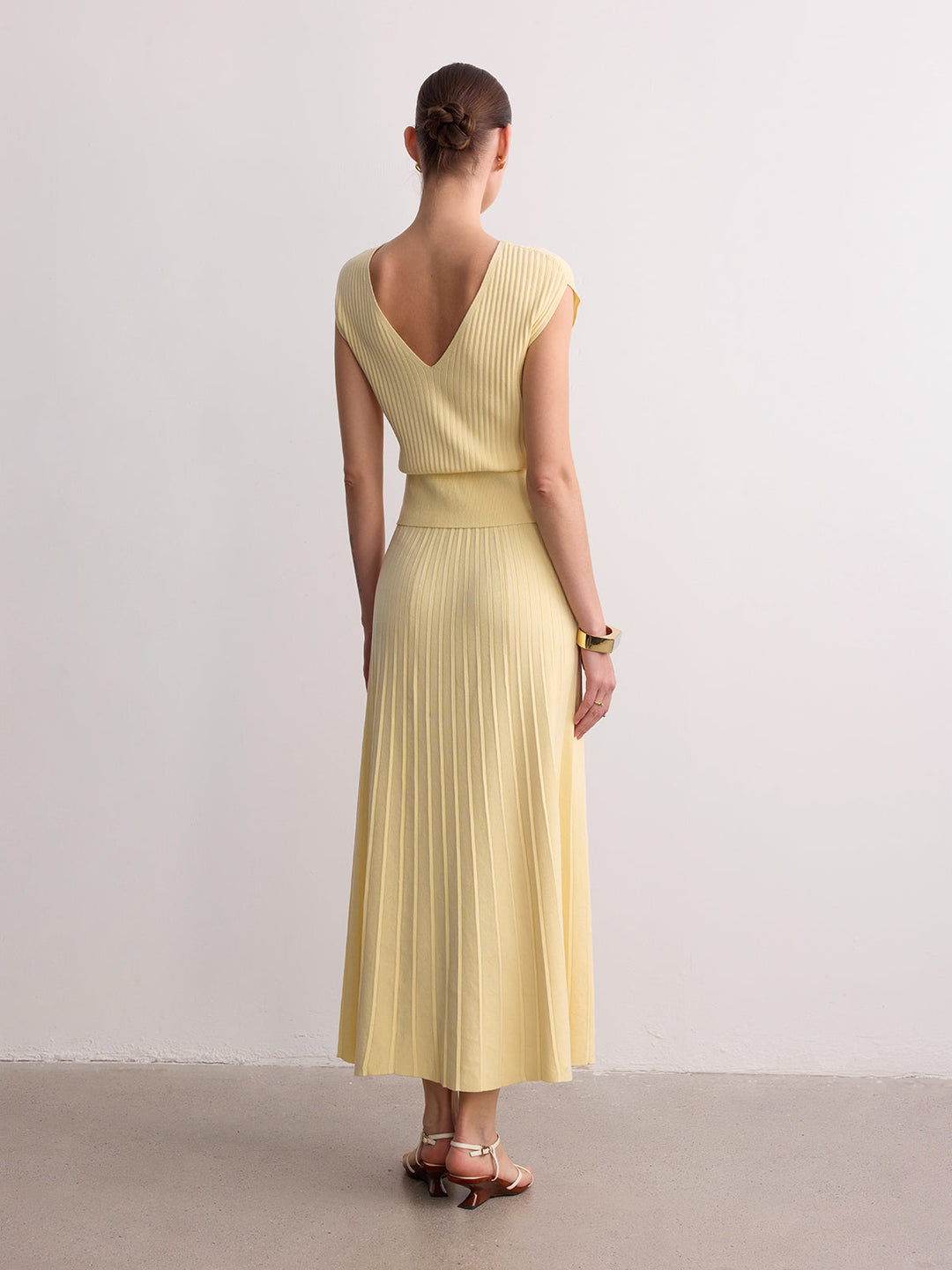 Ribbed Knit Maxi Skirt