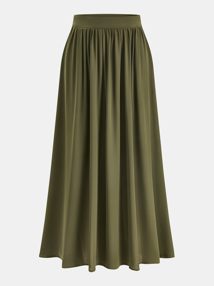 Sleeveless Pleated Top & Skirt Set