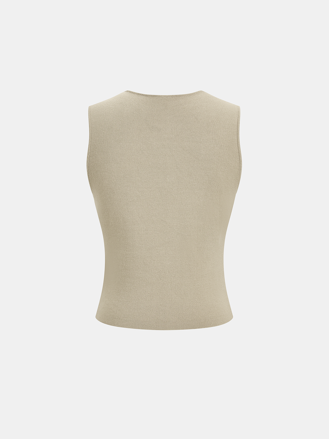 Sleeveless Knit Vest & Midi Skirt Set