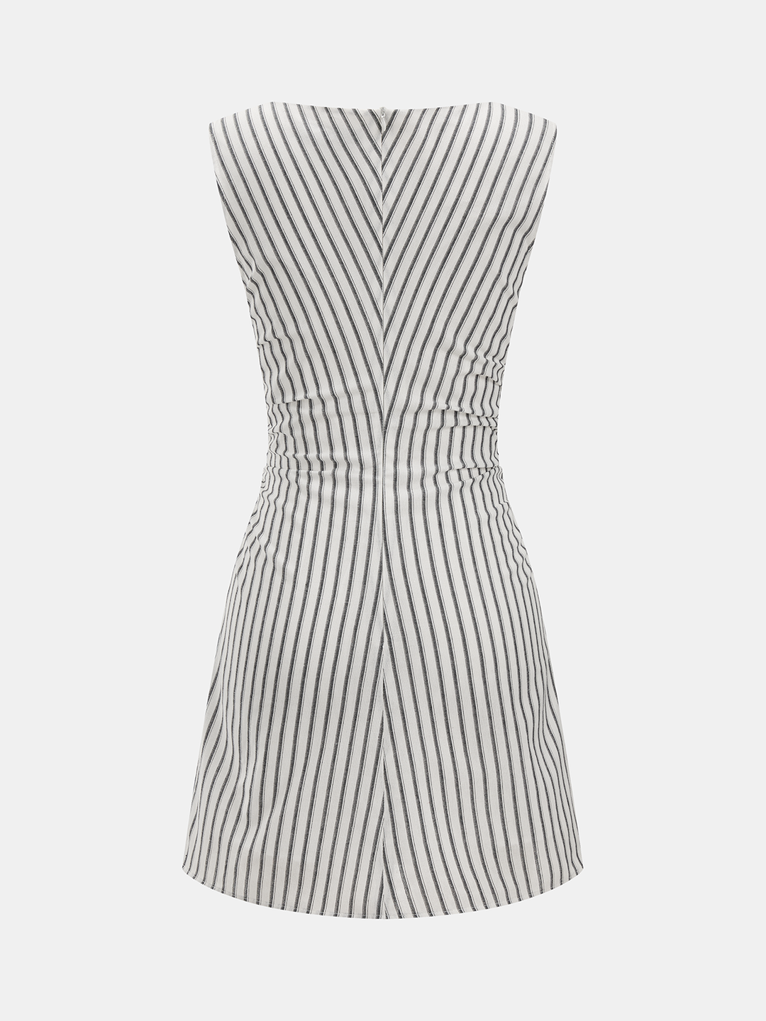 Striped Cotton Sleeveless Mini Dress