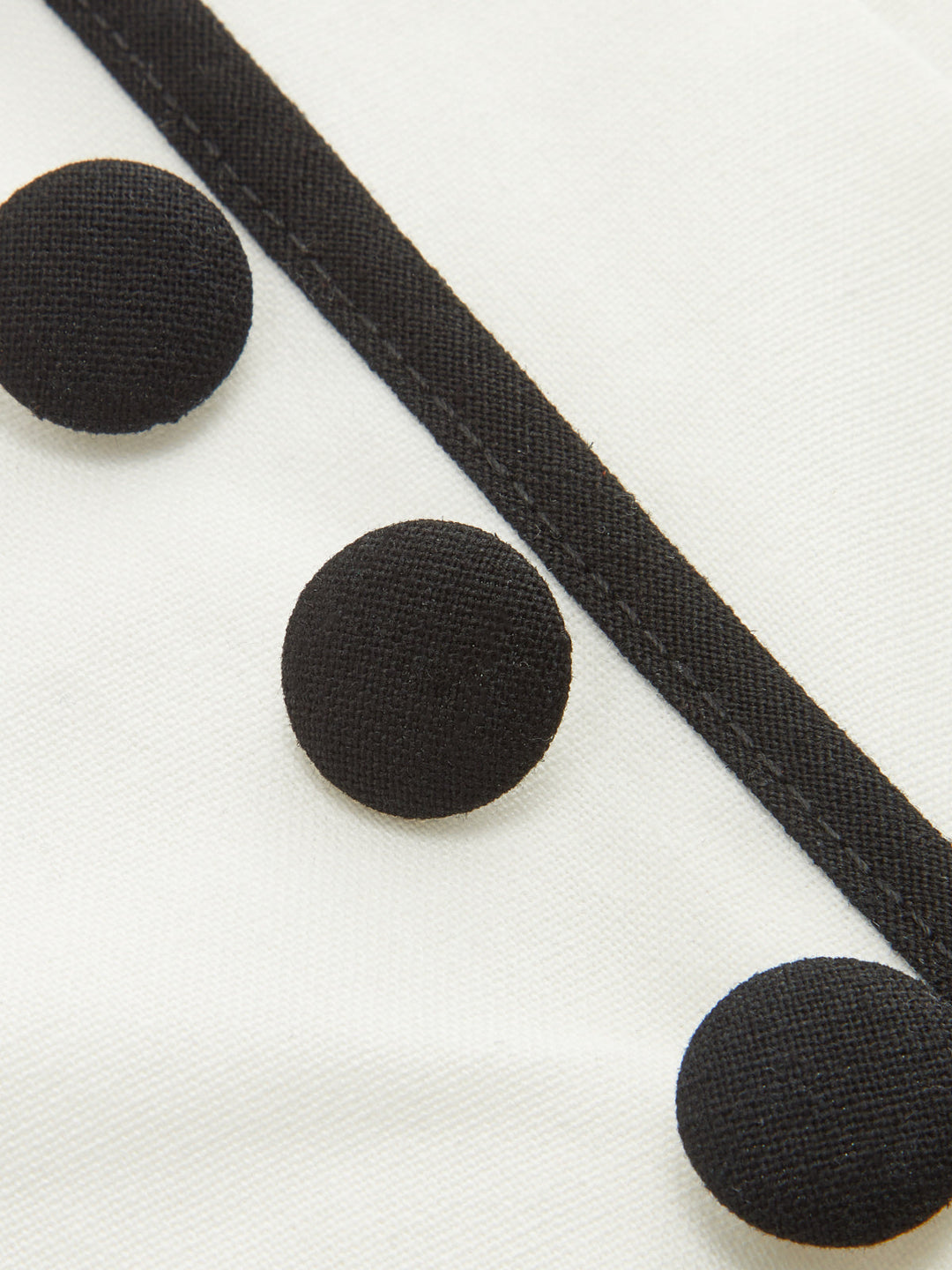 Linen Blend Contrast Trim Sleeveless Mini Dress