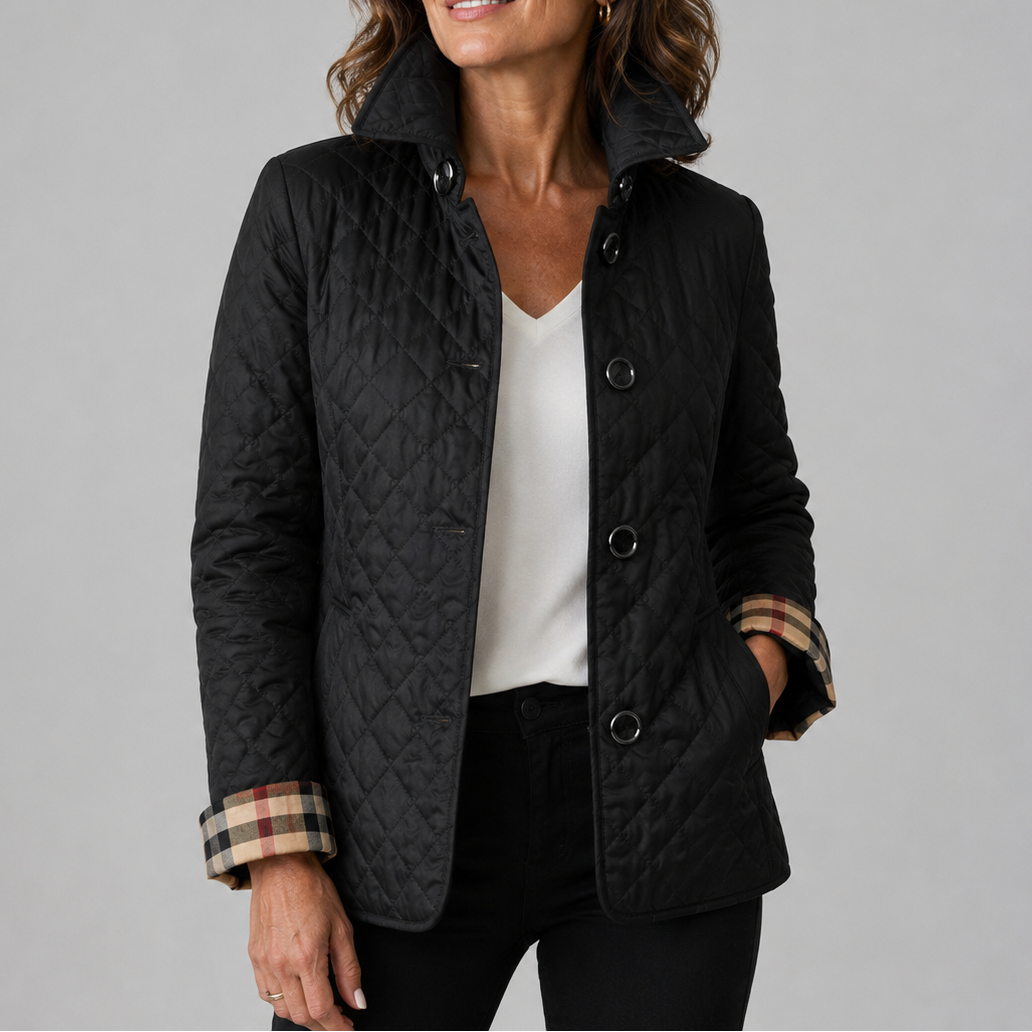 Elora | Quilted Button-Front Jacket