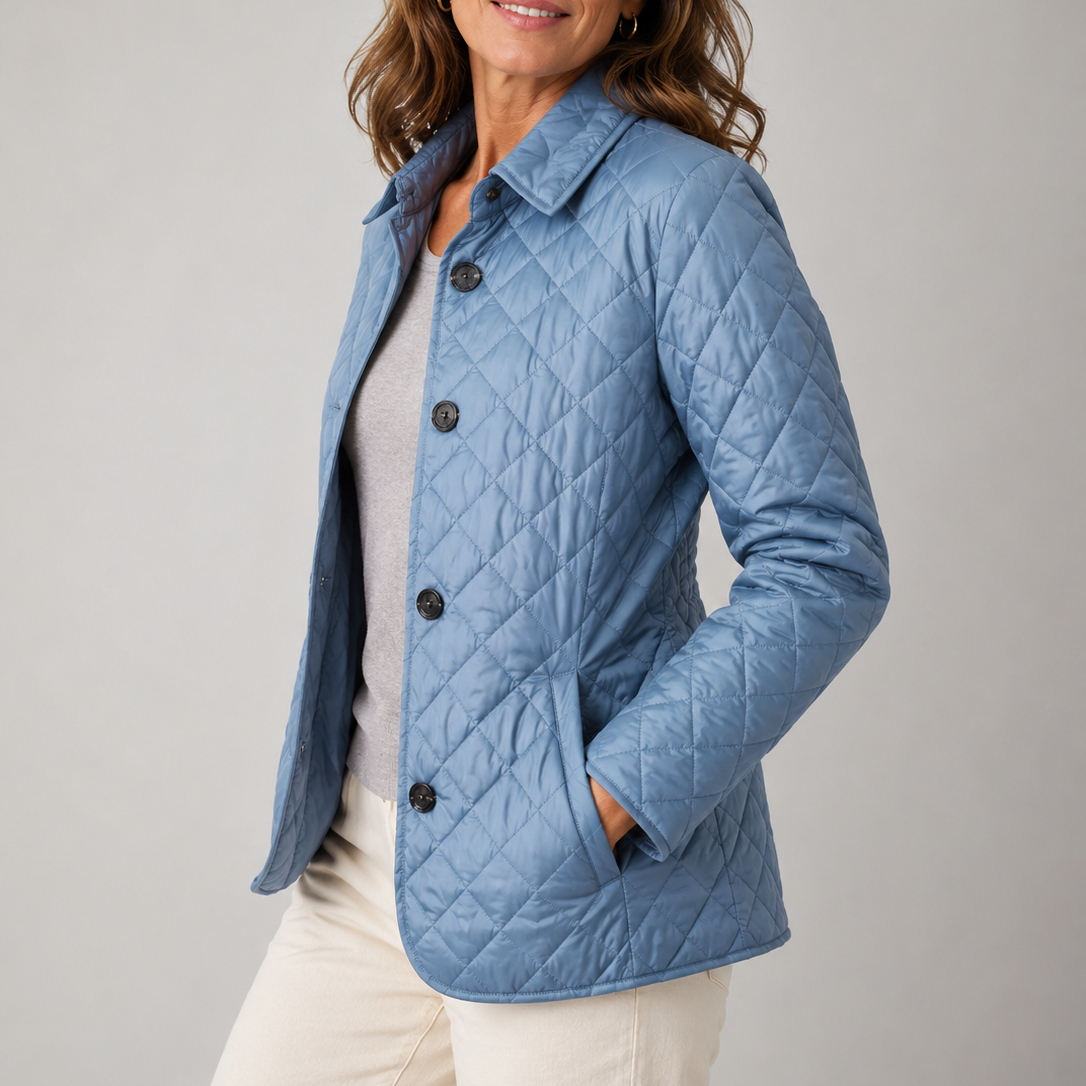 Elora | Quilted Button-Front Jacket