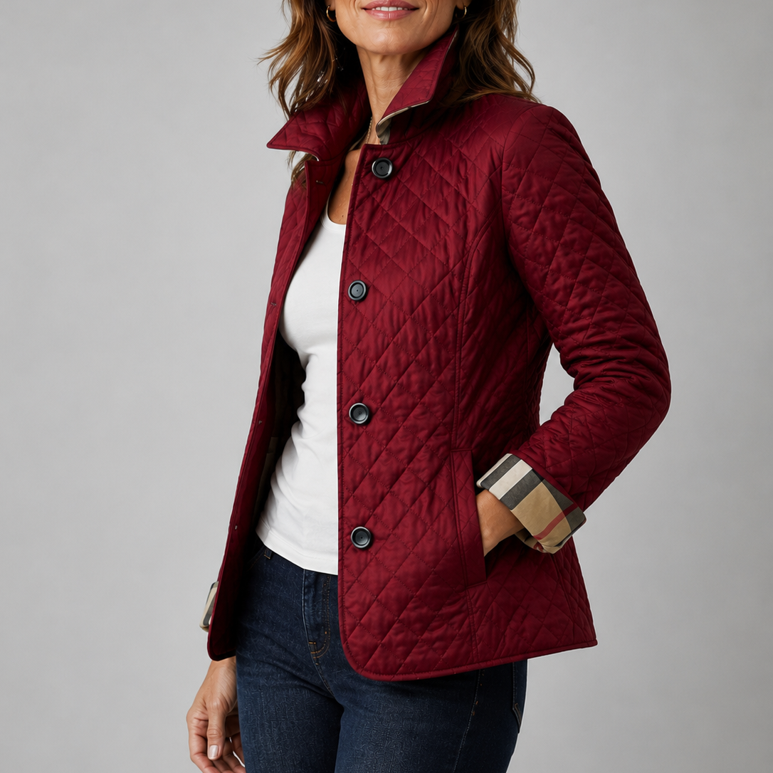 Elora | Quilted Button-Front Jacket